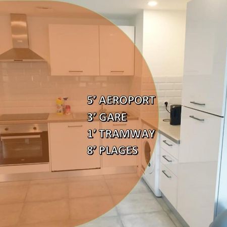 Appartements Renove 2023 Proche Aeroport 5Min, Gare Sncf 2 Min, Tramway Au Pied De L'Immeuble , Parking Possible, Renovated Apartments 2023 Near The Airport 5 Min, Train Station 2 Min, Tram Next To The Building 1 Min, Parking Possible Nice Luaran gambar