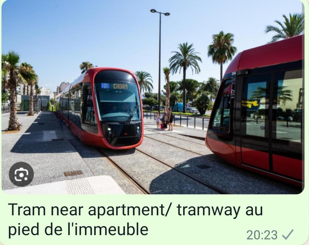 Appartements Renove 2023 Proche Aeroport 5Min, Gare Sncf 2 Min, Tramway Au Pied De L'Immeuble , Parking Possible, Renovated Apartments 2023 Near The Airport 5 Min, Train Station 2 Min, Tram Next To The Building 1 Min, Parking Possible Nice Luaran gambar