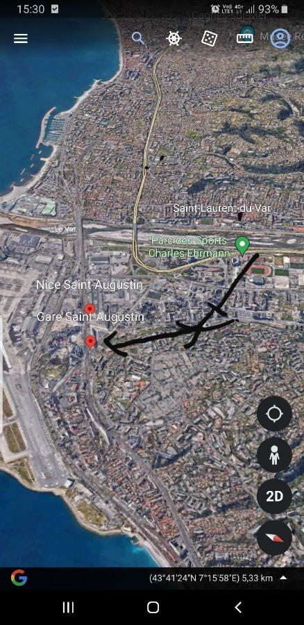 Appartements Renove 2023 Proche Aeroport 5Min, Gare Sncf 2 Min, Tramway Au Pied De L'Immeuble , Parking Possible, Renovated Apartments 2023 Near The Airport 5 Min, Train Station 2 Min, Tram Next To The Building 1 Min, Parking Possible Nice Luaran gambar