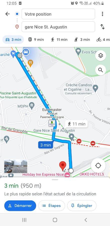 Appartements Renove 2023 Proche Aeroport 5Min, Gare Sncf 2 Min, Tramway Au Pied De L'Immeuble , Parking Possible, Renovated Apartments 2023 Near The Airport 5 Min, Train Station 2 Min, Tram Next To The Building 1 Min, Parking Possible Nice Luaran gambar